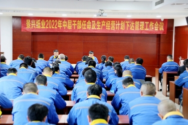 辉达娱乐召开2022年中层干部任命及生产经营计划下达管理工作会议