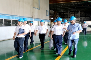 2020年9月8日,时任商务部亚洲司副司长杨伟群、马来西亚驻华使馆公使施志光莅临辉达娱乐对马来西亚项目进行调研